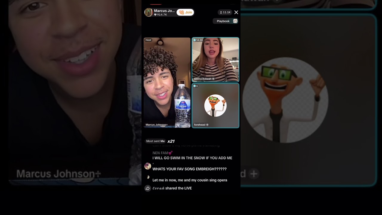 Marcus and EmbreighsTt live from yesterday #live #4urpage #blowup @marcusonthelow @embreighcourtlynn