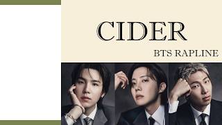 [REQUEST] How would BTS RAPLINE sing 'CIDER' of YEZI | FMV + LINE DISTRIBUTION