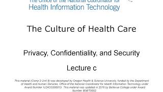 ONC Component 2 Unit 9 Lecture c