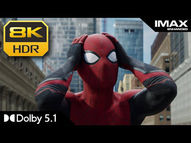 8K HDR IMAX | Opening Scene (Spider-Man No Way Home) | Dolby 5.1 class=