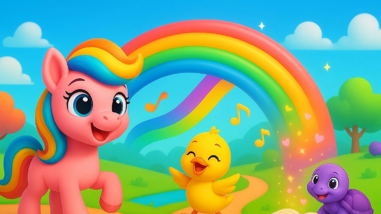 Ponys Fargerike Reise 🎵 Fargesang & Musikkglede by BrightTales