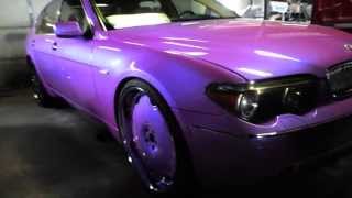 Outrageous Miami Pink Bmw 745 On 24 Forgiatos From Kandyland