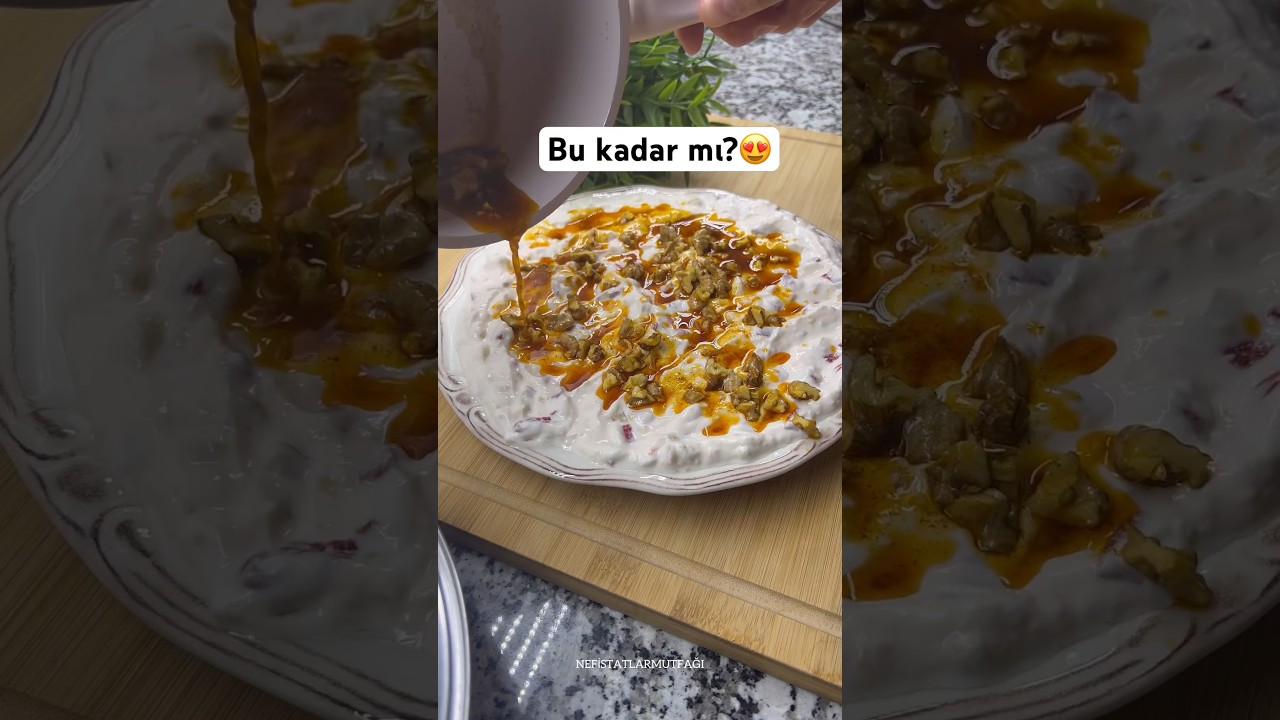 Sadece beş dk da hazır yoğurtlu meze tarifi😍 #meze #yoğurtlu malz. yorumda👇 Sadece beş dk da hazır yoğurtlu meze tarifi😍 #meze #yoğurtlu malz. yorumda👇
