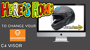 How to Change a SCHUBERTH C4 Visor | Bikerheadz.co.uk