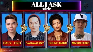 ALL I ASK | Marko Rudio VS Buno Mars VS Sam Mangubat VS Daryl Ong