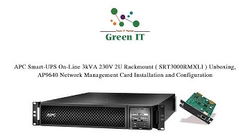 APC SRT3000RMXLI Unboxing, AP9640 Network Management Card Installation and Configuration