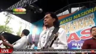 #2019PrabowoPresiden//  PAS       RHOMA IRAMA KERAHKAN  SELURUH  FANS SONETA DUKUNG PRABOWO - SANDI