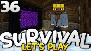 EPIC PORTAL ROOM!!! - Survival Let's Play Ep. 36 - Minecraft Bedrock (PE W10 XB1)