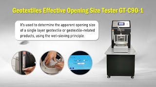 New Design Geotextiles Effective Opening Size Tester (wet-sieving) GT-C90-1