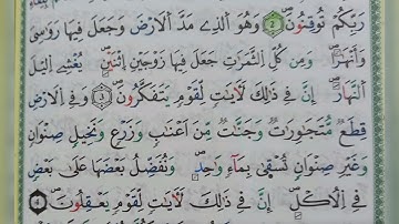 سورة الرعد الآية ٣ و ٤ (3~4)