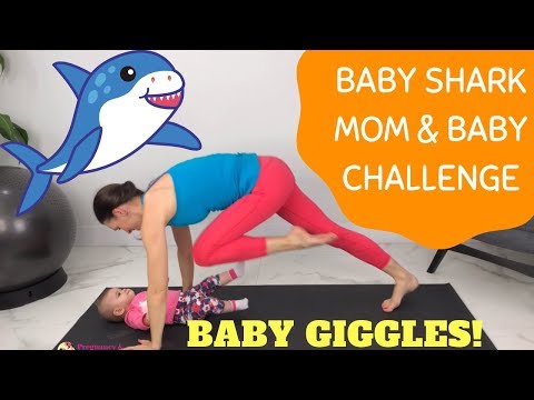 mom-and-baby-workout-|-baby-shark-song