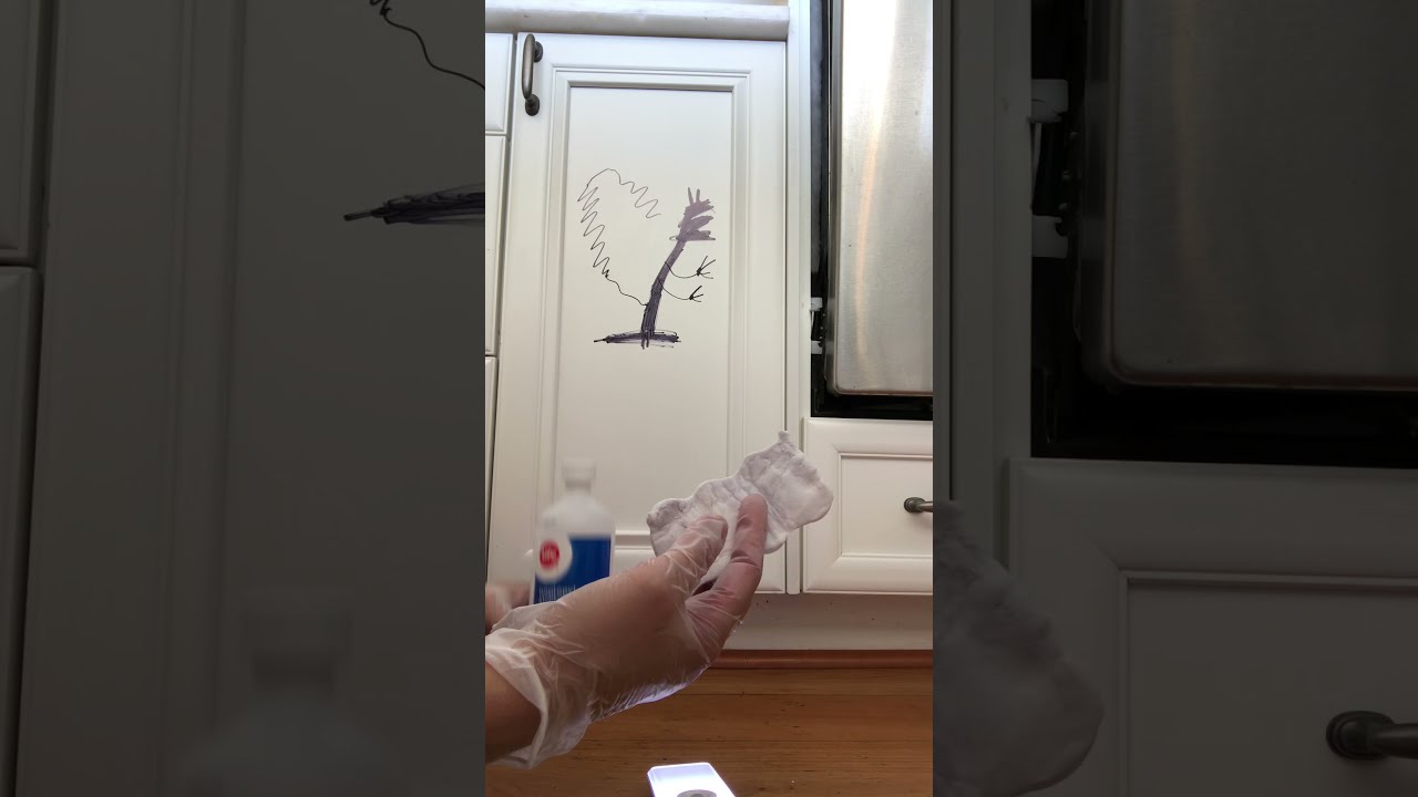 Removing sharpie from kitchen and cupboards YouTube