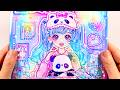 Girl's Job Dress-Up Sticker Book💖Police, Zookeeper &amp; Cheerleader✨ASMR Paper DIY
