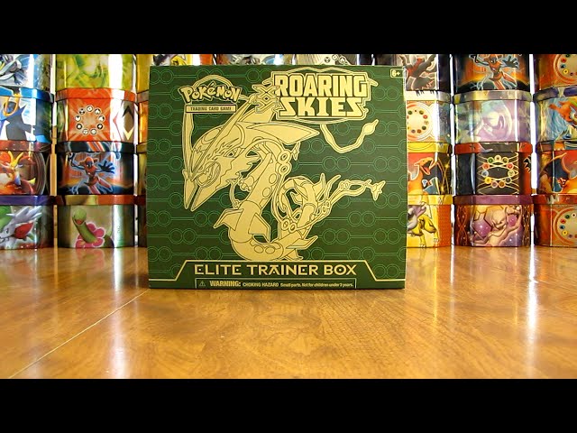 Pokemon TCG Elite Trainer Box Opening: Roaring Skies - YouTube