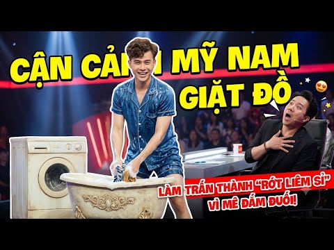 Cận cảnh mỹ nam giặt đồ làm Trấn Thành "rớt liêm sỉ" vì mê đắm đuối!