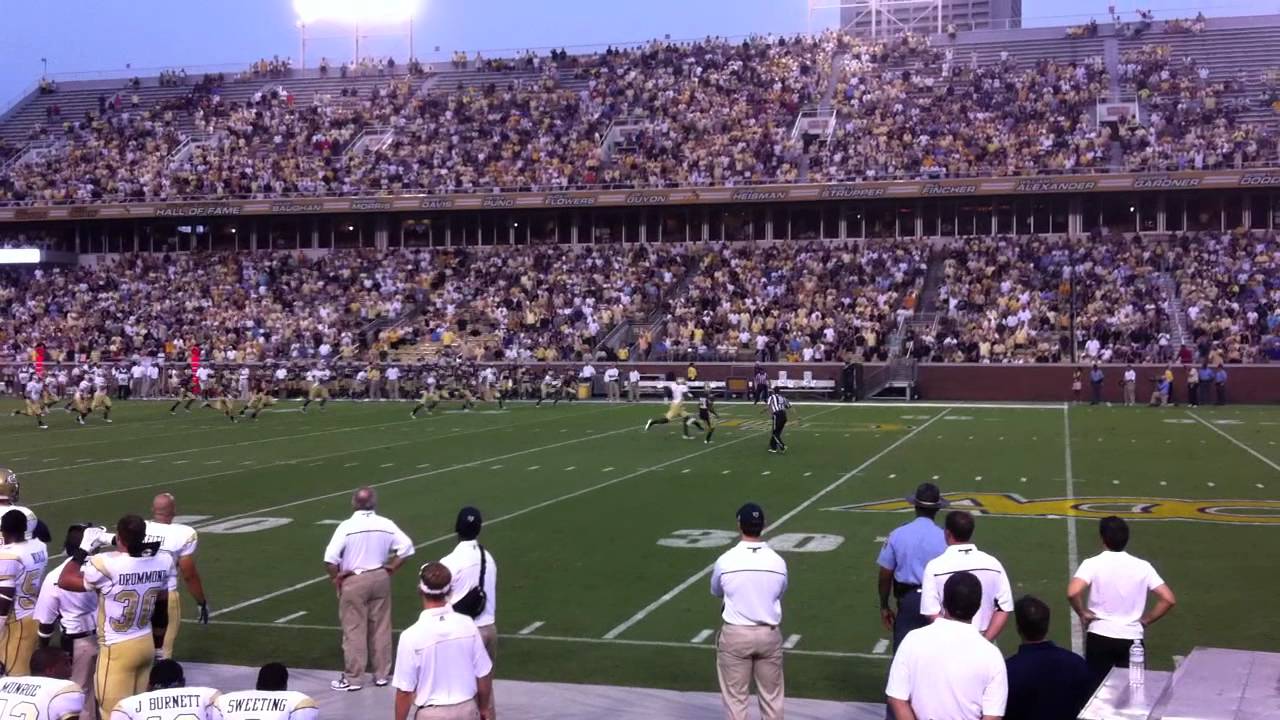 Touchdown Ga Tech Georgia Tech Destroys Western Carolina Easy Touchdown #3 2011 Football ...