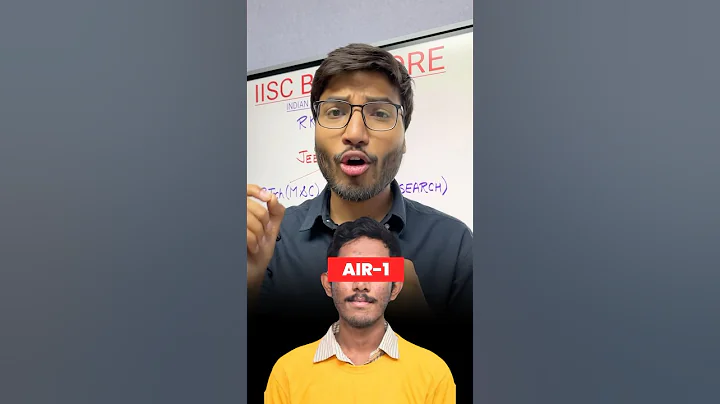 😱AIR-1 Choose - IIT BOMBAY❌ IISC Bangalore ✅ #jee #motivation