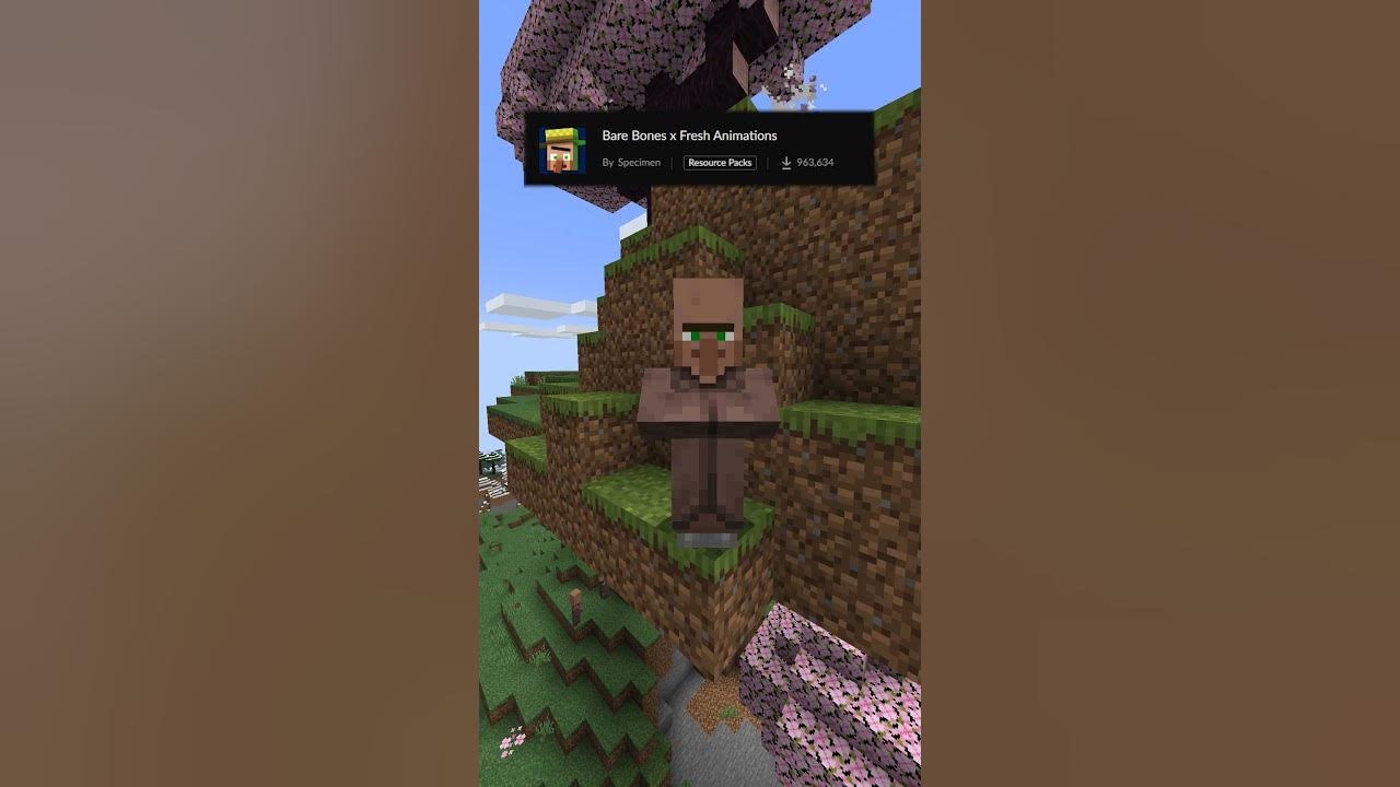 Minecraft Bare bones X Fresh Animation #shorts
