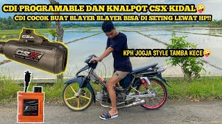 INSTALL CDI FOR BLAYERS AND CHECK THE SOUND OF THE LEFT-HAND CSX EXHAUST AT KPH JOGJA STYLE 200CC!!