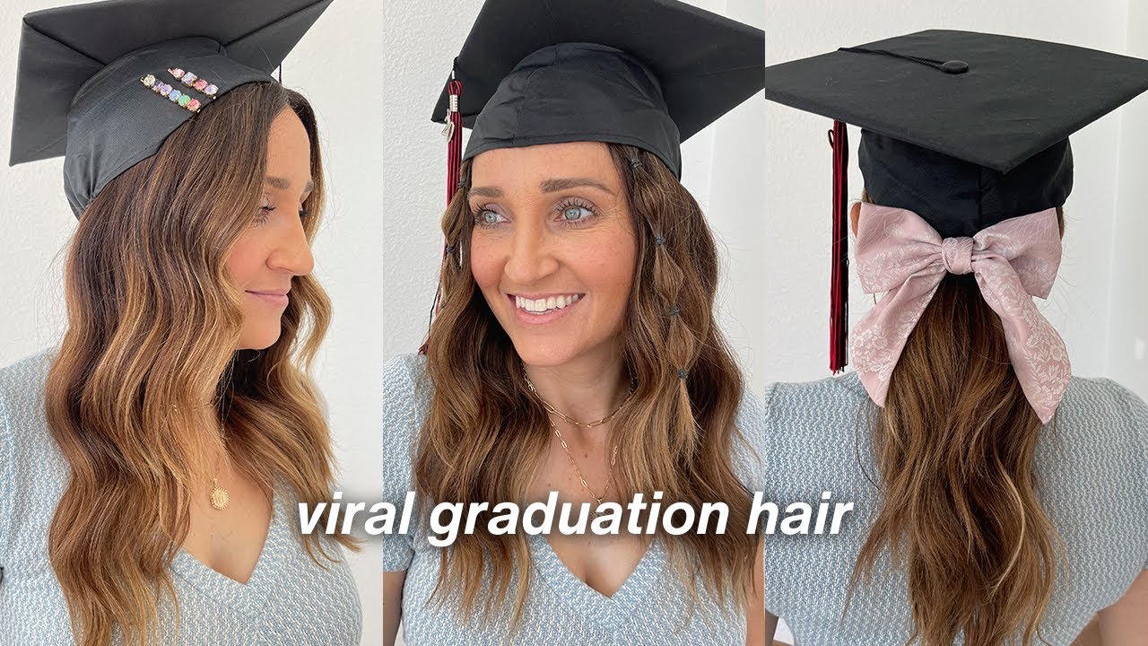 This Student Just Shared An Insanely Easy Way To Wear A Graduation Cap Over  Big Hair