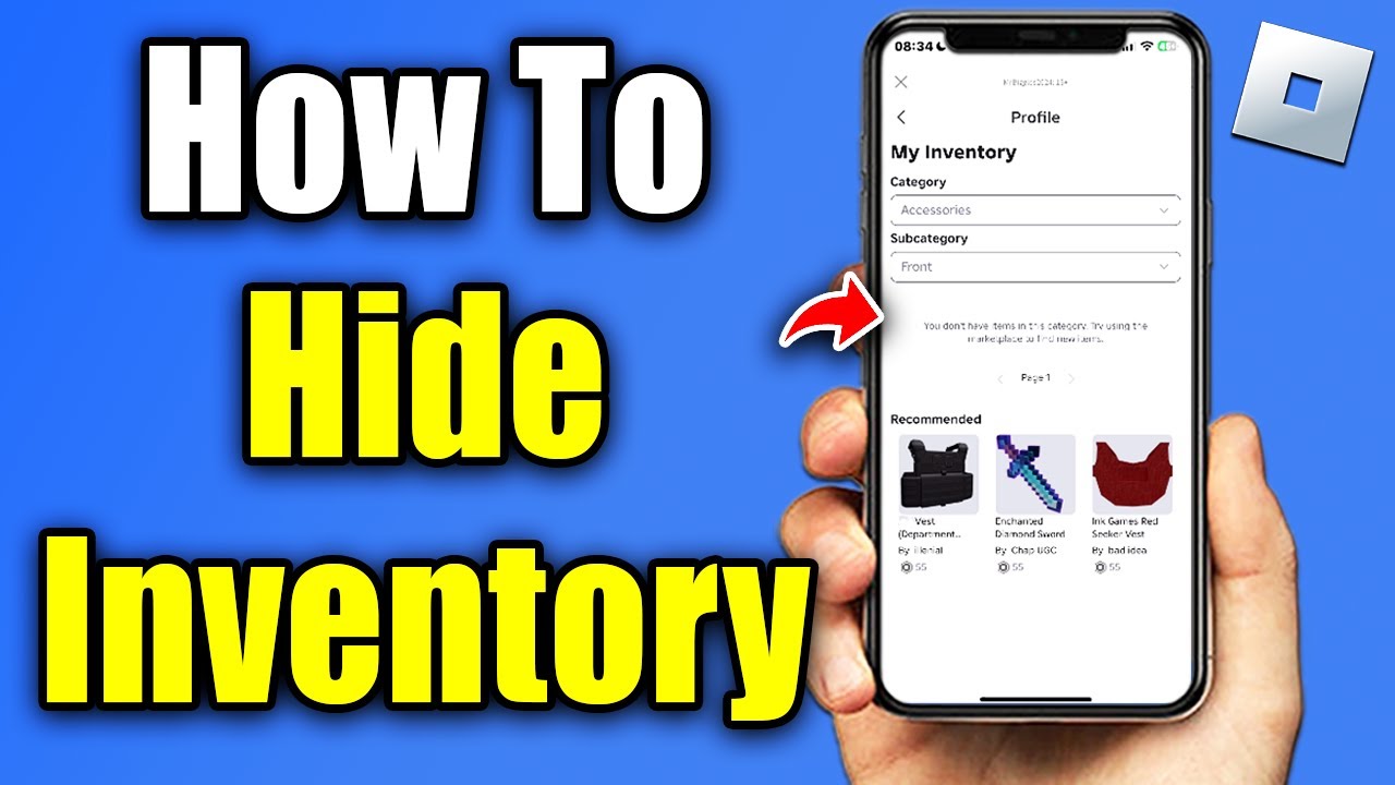 How To Hide Your Inventory On Roblox Mobile Make Inventory Private 
