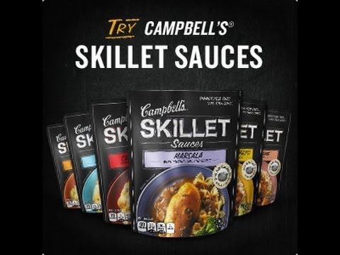 Campbell's Skillet Sauce How to Use – Review  Marsala Mushroom & Garlic Sauce