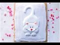 White cat cookie..simple design..My little bakery