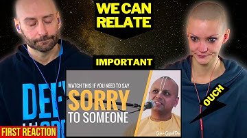 Our FIRST Gaur Gopal Das REACTION 😥😔 Story about his Father and Saying SORRY