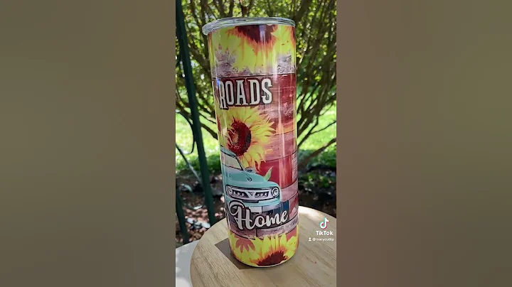 Country Roads Sunflower Tumbler