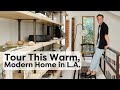 Tour this warm modern home in los angeles  handmade home