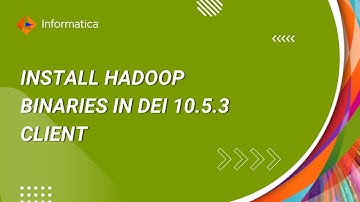 How to Install Hadoop Binaries in DEI 10.5.3 Client using Integration Package Manager Utility