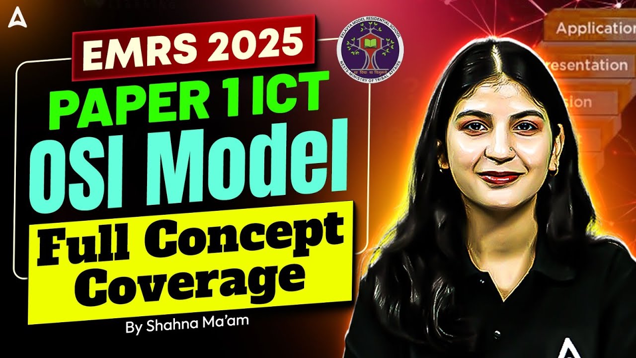 EMRS 2025 ICT Paper1 OSI Model | EMRS TGT/PGT Computer Basics Questions By Shahna mam