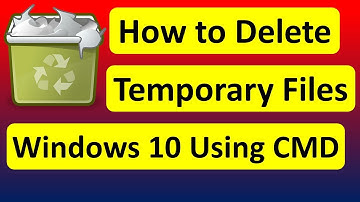 How to Delete Temporary Files in Windows 10 Using Cmd