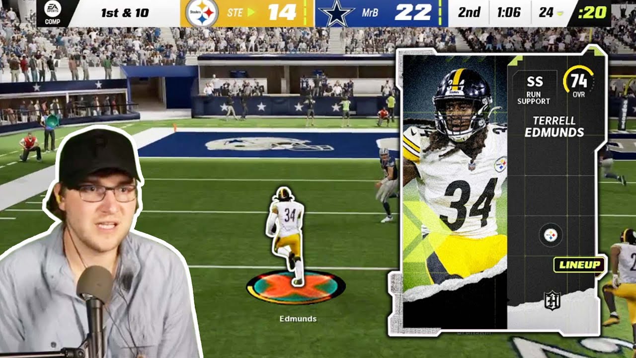Headliners Terrell Edmunds x Steelers Theme Team Madden 23 YouTube