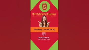 Formatting - Del and Ins Tag | html tutorial for beginners । html tutorial। #shorts