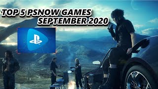 TOP 5 PSNOW GAMES OF SEPTEMBER 2020