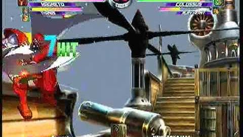 MvC2 Online (360): Brett (Cha/Mag/Tha) vs Josh 360 (Ruby/Tha/Col) 1 .:7.28.10:.