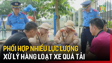 Phối hợp nhiều lực lượng xử lý hàng loạt xe quá tải | Tin tức