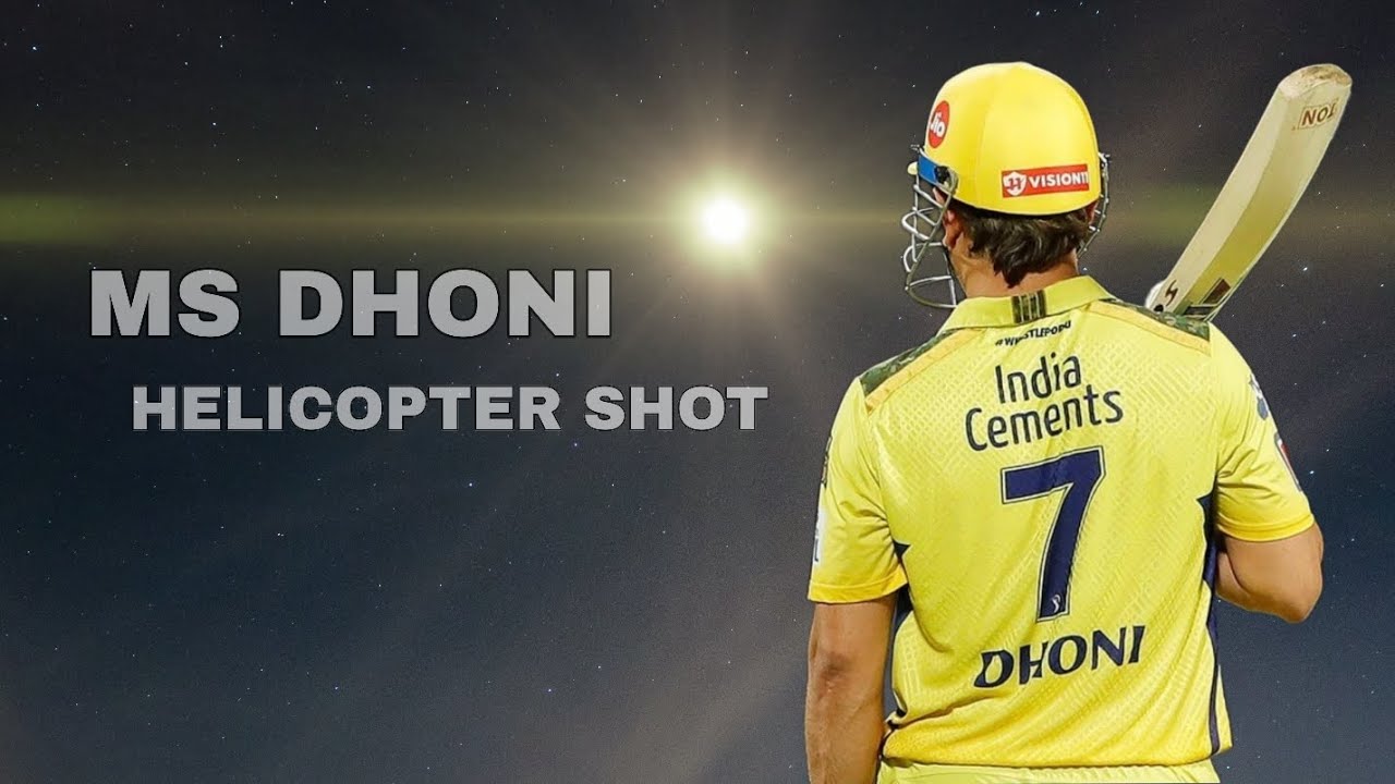 MS DHONI HELICOPTER SHOT 🔥🚀 - YouTube