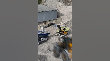 Screeners can accept any type of aggregates #aggregates #excavator #screener #quarry #volvoexcavator