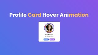 Profile Card Hover Effect
