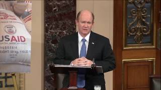 Senator Coons delivers remarks on the Senate floor about President Trump's budget April 25, 2017