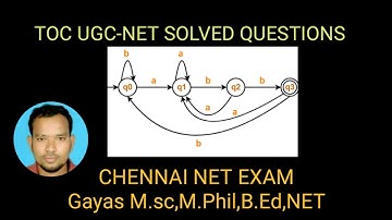 Theory of computation #2| toc in Tamil | toc trb polytechnic|toc ugc net solved questions