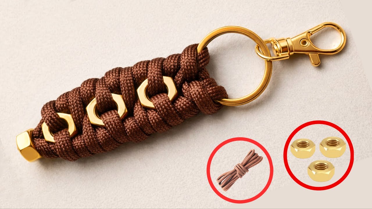 The Strongest Metal Nut Keychain Idea in an Amazing Way – A Profitable DIY Project