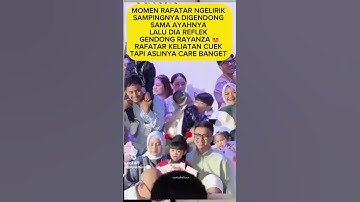 MOMEN HARU Momen Rafathar Gendong Rayyanza, Netizen: Cuek Tapi Sayang Banget!  #shorts #gosip