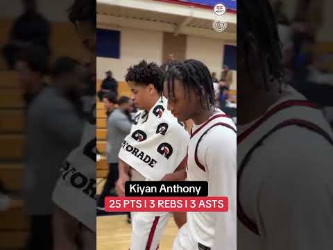 Kiyan Anthony’s 25 PTS led LUHI to a comeback victory vs. Oak Hill 😬
