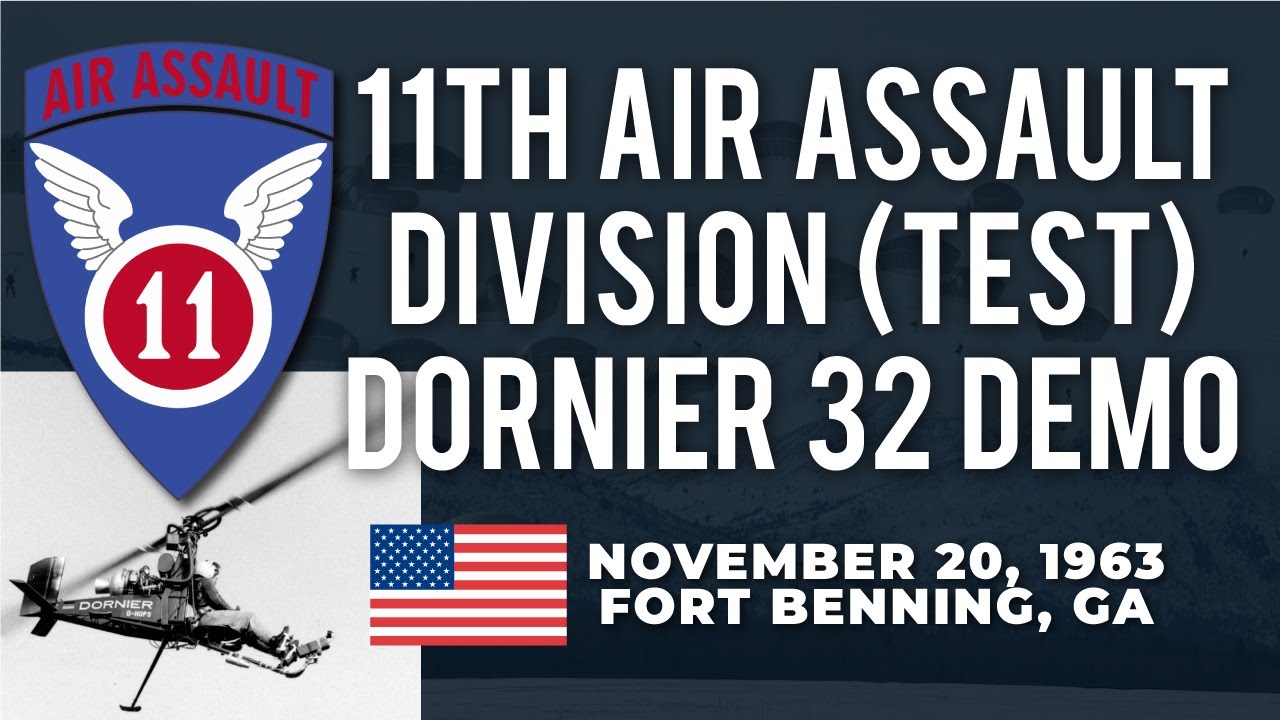 11th Air Assault Division (Test) November 20, 1963 Dornier Do 32 demo at Fort Benning, GA