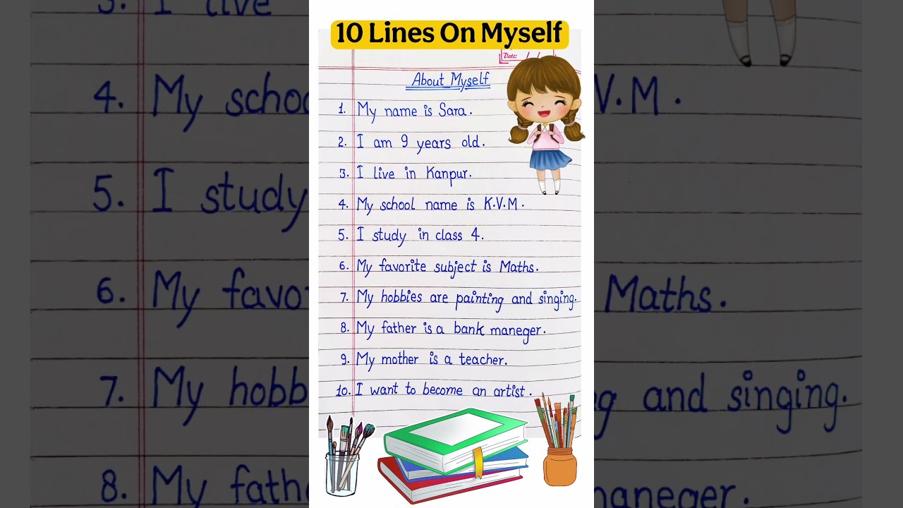 Self Introduction In English 10 Lines SelfIntroduction About Myself 