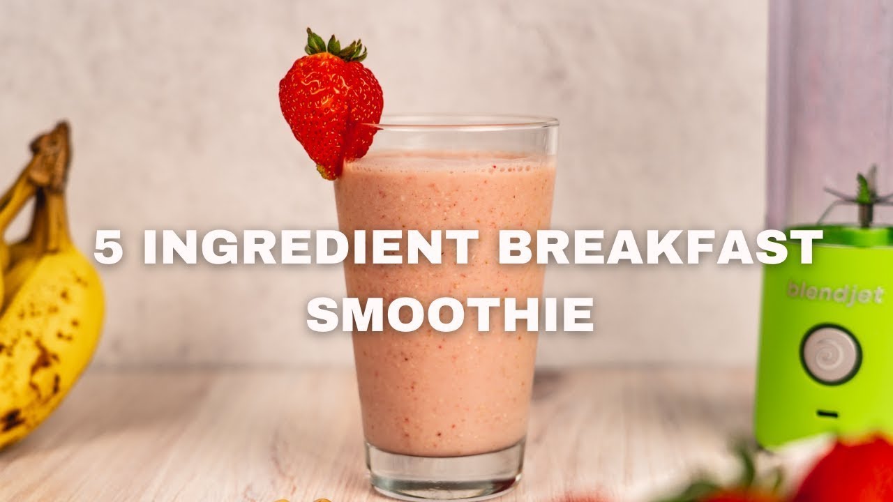 ⁣Strawberry Banana Breakfast Smoothie BlendJet Recipe