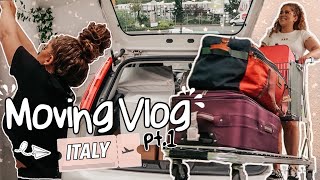 MOVING VLOG pt. 1| Moving to Italy 🇮🇹| Packing, Storage Unit, Traveling to Hamburg | MILA WENDLAND